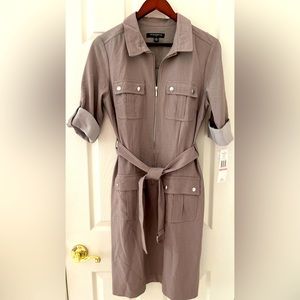 Khaki NWT size10 Sharagano dress